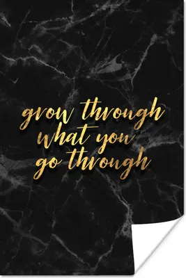 Produktbild von MuchoWow® Poster Zitate - Motivation - Gold - Marmor 40x60 cm - Plakate für die Wand - Poster Babyzimmer