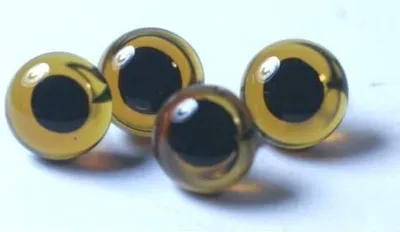 Produktbild von Tieraugen, mit Öse, Glas, braun, ø 8 mm 50 Stk.