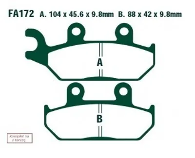 Zdjęcie produktu dla Klocki Hamulcowe Moto  Yamaha Xtz 660 Tenere (91-98)