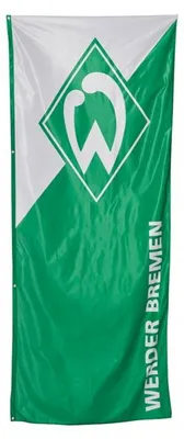 Produktbild von SV Werder Bremen Hissfahne grün-weiß 120x300cm