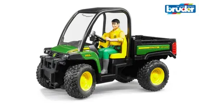 Zdjęcie produktu dla BRUDER John Deere Gator XUV 855D with driver, 4 lat(a), Tworzywo sztuczne ABS, Wielobarwny