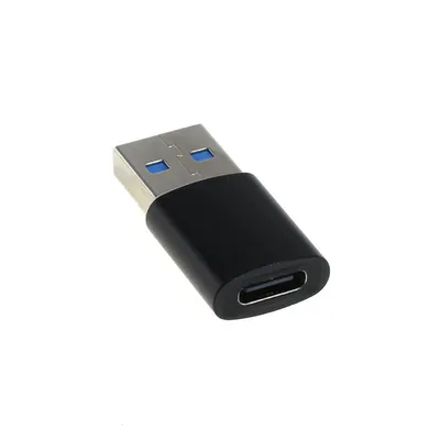 Produktbild von OTB Adapter Slim kompatibel zu USB-A 3.0 Stecker auf USB Type C (USB-C) Buchse - schwarz