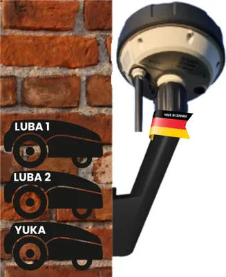 Produktbild von Wandhalterung für RTK Antenne kompatibel mit Mammotion LUBA AWD YUKA Rasenmäher Roboter Wand Halter Wandhalter Befestigung groß