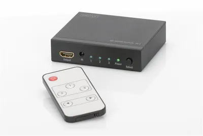 Image de Commutateur HDMI 4K DIGITUS, 3x, noir