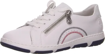 Produktbild von Rieker Schnürhalbschuhe in weiss/weiss kombi, Gr. 36