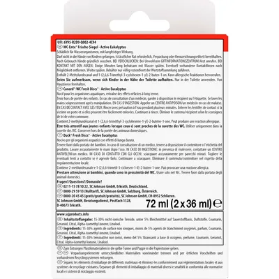 Produktbild WC-Ente Frische-Siegel NF mit Bleich- 72ml hinten