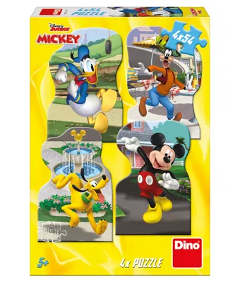 Image de Puzzle Mickey dans la ville 4x54 pièces