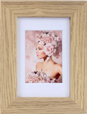 Produktbild von Bilderrahmen Holz Rahmen Plexi Acryl Collage Wanddeko Poster quadratisch S215 - Farbe: Natur | Format: 10x15