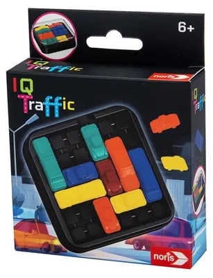 Produktbild von Noris 606134745 - IQ Traffic Spiel (Logikspiel ab 6 Jahre) - kniffliges Stauspie