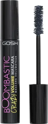 A Gosh Boombastic Crazy Volume Mascara tube and its wand are displayed against a white background.