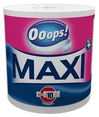 Produktbild von Küchenpapier, 2-lagig, 500 Blatt, Rolle, "Ooops! Maxi"