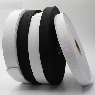 Elastisches Band 25 m x 50 mm, weiß, hochwertig