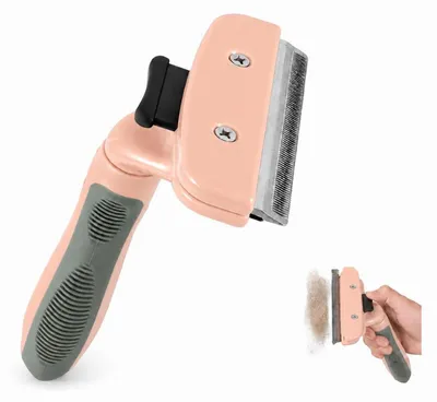 Produktbild von Hundebürste Entfilzungskamm M Pink für Hunde & Katzen Fellpflege