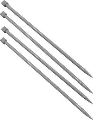 Image de Ensemble de 2 aiguilles à tricoter de 14 mm de diamètre et de 35 cm de longueur, idéal pour divers projets