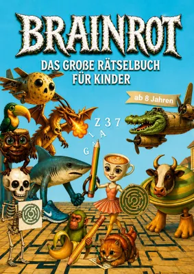 Produktbild von Brainrot Rätselbuch  für Kinder ab 8 Jahren