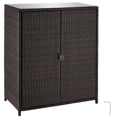 Produktbild von tectake® Aluminium Gartenschrank Monza 84,5 x 40,5 x 103,5 cm