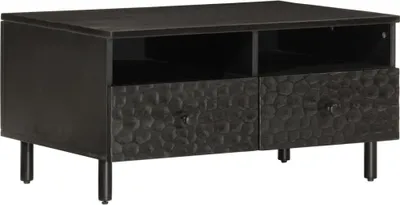 Obrázok produktu pre vidaXL Konferenčný stolík čierny 80x54x40 cm z masívneho mangového dreva
