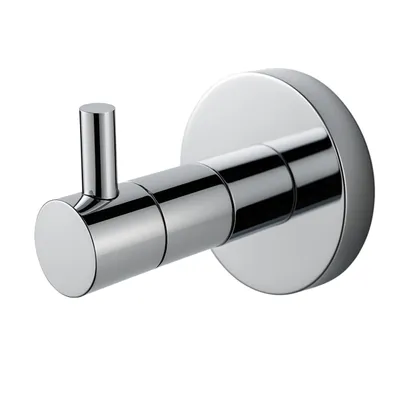 Produktbild von Balneo | Handtuchhaken Edelstahl silber CHROM | Badezimmerhaken QUBE Rostfrei | Wandhaken für Badezimmer