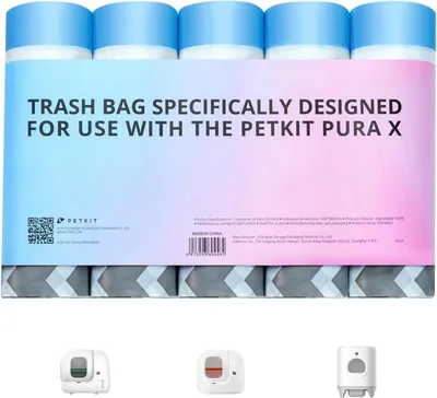 Zdjęcie produktu dla PETKIT worki toaletowe dla kotów do Pura MAX i Pura X, 100 sztuk, odporne na zadrapania i szczelne