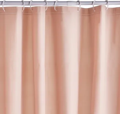 Image de Rideau de douche gaufré - Rose - PEVA - 180 x 200 cm - 12 crochets - UTILITY - TODAY