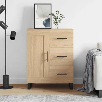 Zdjęcie produktu dla vidaXL Kredens dąb sonoma 69,5x34x90 cm Materiał drewnopochodny