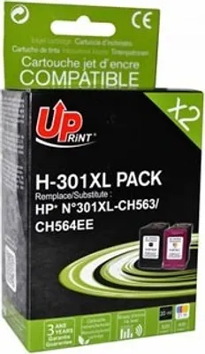 Obrázek produktu pro Kompatibilní inkoust/inkoust UPrint s CH563EE+CH564EE, HP 301XL, H-301XL-PACK, černý+barevný, 20+18ml