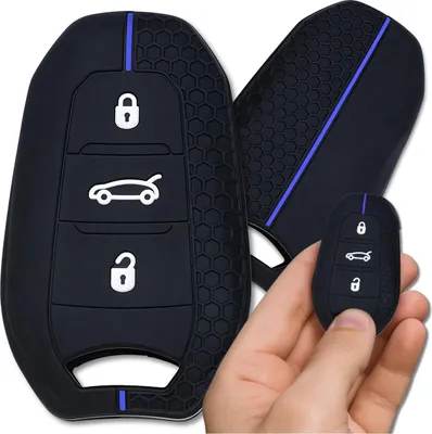 Zdjęcie produktu dla EDIBAZZAR | Silikonowa osłona na kluczyk POKROWIEC Peugeot 208 308 408 508 3008 4008 5008