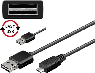 Zdjęcie produktu dla Goobay USB 2.0, 2.0 m, 2 m, USB A, Micro-USB B, USB 2.0, Męska/Męska, Czarny