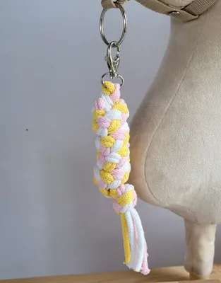 Obrázok produktu pre Viazanie na šnúrke Hobby Horse - svetlo ružová/žltá/biela