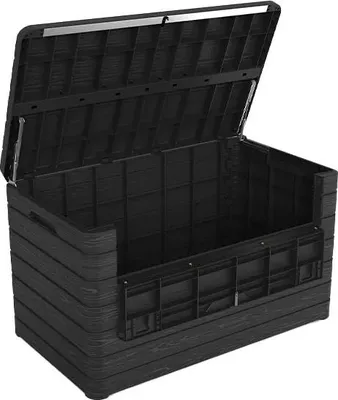Image de Coffre de jardin en résine 100 kg – 146 cm - DOLOMITI 979L - Anthracite