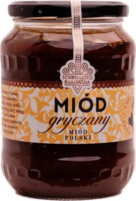 Produktbild von Großer Buchweizenhonig 710ml/1kg - Schronisko Bukowina