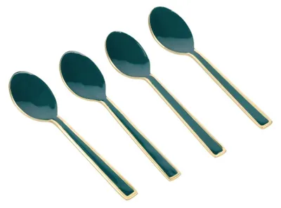 Theelepelset aus Edelstahl, 4-teilig, Geschenkverpackung