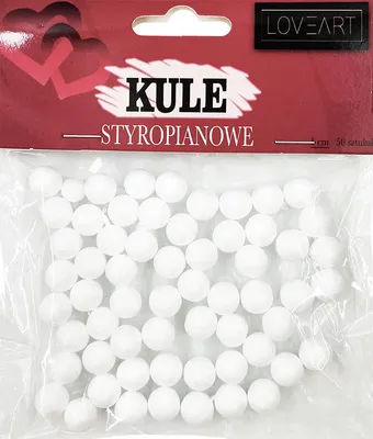 Produktbild von STYROPORKUGELN Ø10 mm/50 Stk. Weihnachten Oster Schaumkugeln Weiß Dekorieren