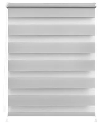 Produktbild von Lichtblick Duo Rollo Klemmfix, ohne Bohren, verspannt Grau, 150 cm, 60 cm x 150 cm (B x L)