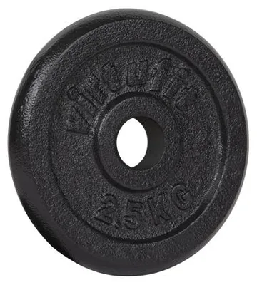 Produktbild von VirtuFit Gusseisen Hantelscheibe 30 mm 2,5 kg Schwarz