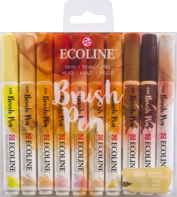 Produktbild von Ecoline | Set mit 10 Brush Pens Orange