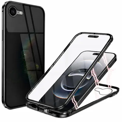 Produktbild von Hülle Magnet für iPhone 16e iPhone 17e Schutzhülle Cover Glas Handy Tasche Panzer Case