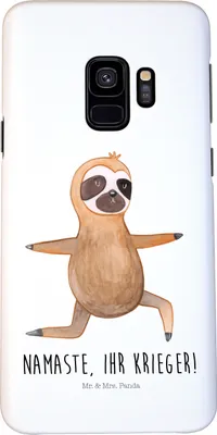 Produktbild von Mr. & Mrs. Panda Samsung Galaxy S9 Handyhülle Faultier Yoga - Weiß - Geschenk, Meditation, Cover, Hülle, Smartphone, Namaste, Handy Schutzhülle