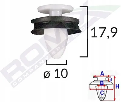 Obrázok produktu pre 10x klip ROMIX C40790