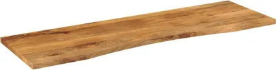 Imagen del producto de Escritorio de madera maciza de mango, con orificio, 160x50x2,5 cm