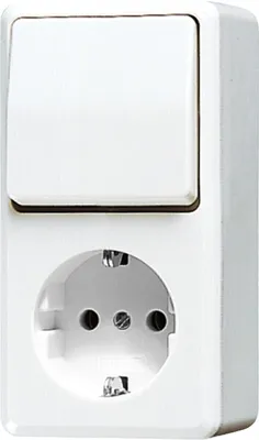 Immagine prodotto di Presa Schuko JUNG con 676AWW Ws-S. AP600 bianco alpino