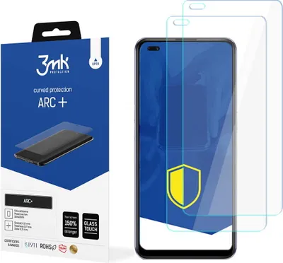 Produktbild von 3mk Display Schutzfolie ARC+ für Oppo Reno 4 CPH2113  0,17mm Self-Heal (2 Stück)