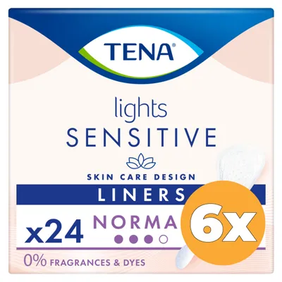 Produktbild von 6x Tena Lights Normal-Einlagen (24 Stück)