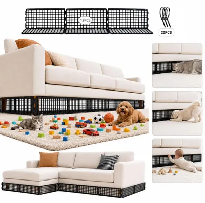 Image de Barrière de sécurité pour jouets, réglable, 1 pièce, pour lit de bébé