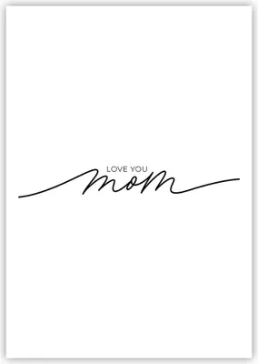 Produktbild von Poster - Poster ohne Rahmen - Ich liebe dich Mama - 70x100 cm - Wand Bild - Wanddeko - Wandbilder - Kunstposter - Wandposter - Bilder - Kunstdruck - Wanddekoration - Wandbild - P2XPA70x100-4794