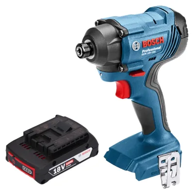 Zdjęcie produktu dla Bosch GDR 18V-160 Profesjonalny akumulatorowy klucz udarowy 18 V 160 Nm 1/4" + 1x akumulator 2,0 Ah - bez ładowarki