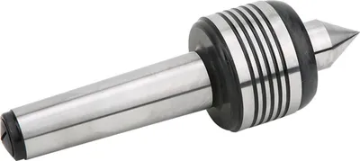 Produktbild von MT4A Mitlaufende Zentrierspitze, Kegel, Kohlenstoffstahl, hohe Genauigkeit 0,015" Dreifachkugellager für kleine Drehmaschinen, 60¡ã