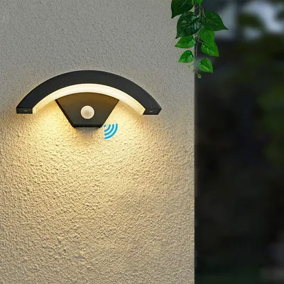 Produktbild von LED Wandleuchte Außen mit Bewegungsmelder, 18W 3000K Wandlampe, LED Außenleuchten Garten Außenbeleutung, Waterproof IP65 Außenwandlampe