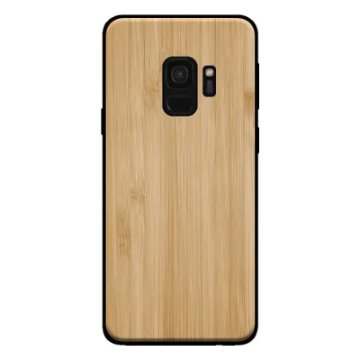 Produktbild von Smartphonica Handyhülle für Samsung Galaxy S9 mit Holzoptik - Rückwand Bambus Kunstholzhülle - Braun