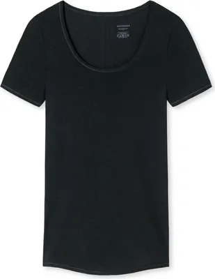 Produktbild von Schiesser Damen Shirt 1/2 Arm Gr. L  schwarz